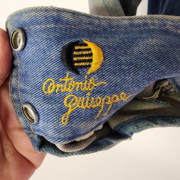 Antonio Guiseppe 70s Rare custom one of a kind denim & leather jacket - Picture 8 of 16